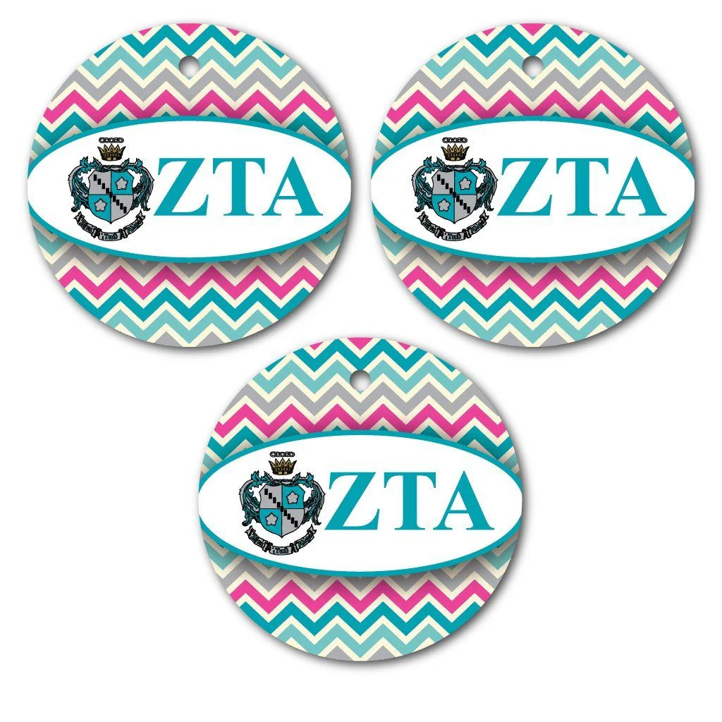 Zeta Tau Alpha Circle Ornament Set of 3 - Image 2