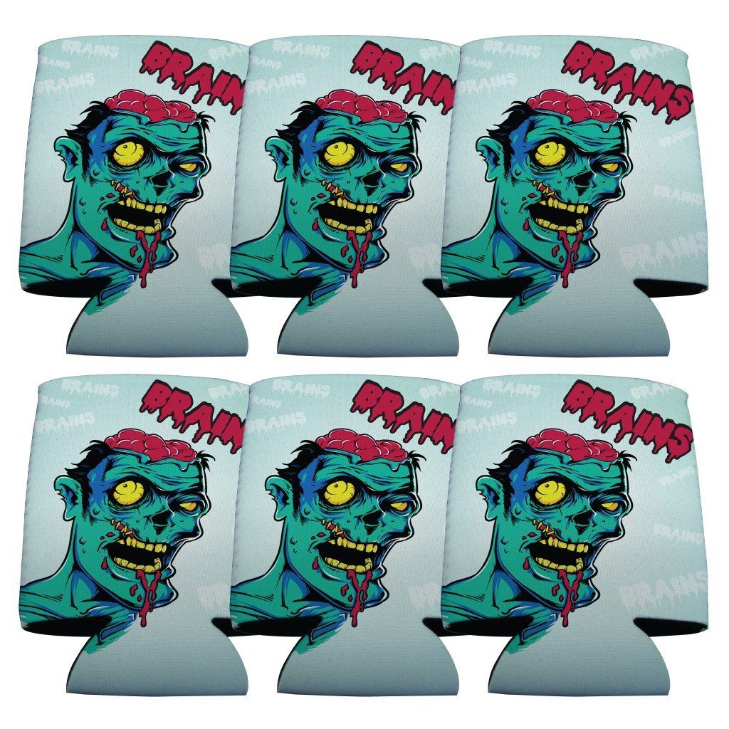 Zombie Brains Halloween Can Cooler Set - Image 4