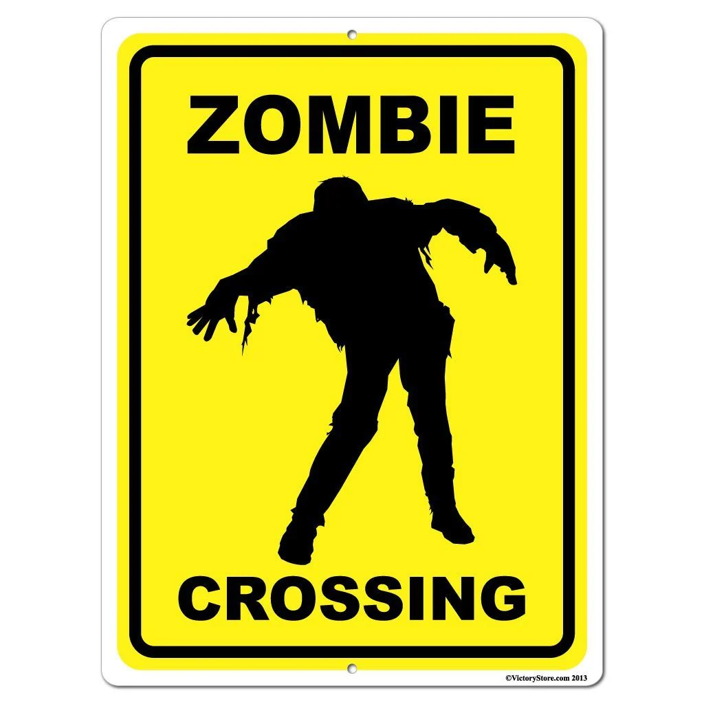 Zombie Crossing Sign or Sticker - Image 6