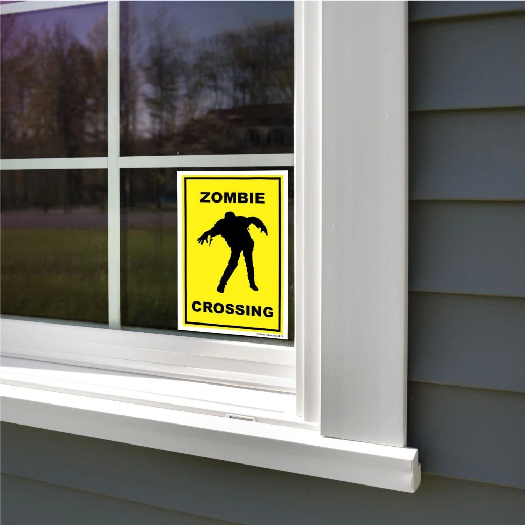 Zombie Crossing Sign or Sticker - Image 8